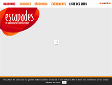 Tablet Screenshot of escapadesenpaysnarbonnais.com